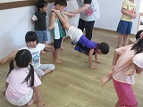 組体操の練習